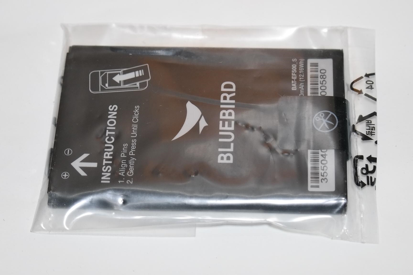 NEW BLUEBIRD EF500 BATTERY 3200 MAH BAT-EF500_S EF50X EF501 SCANNER 355040040 PC