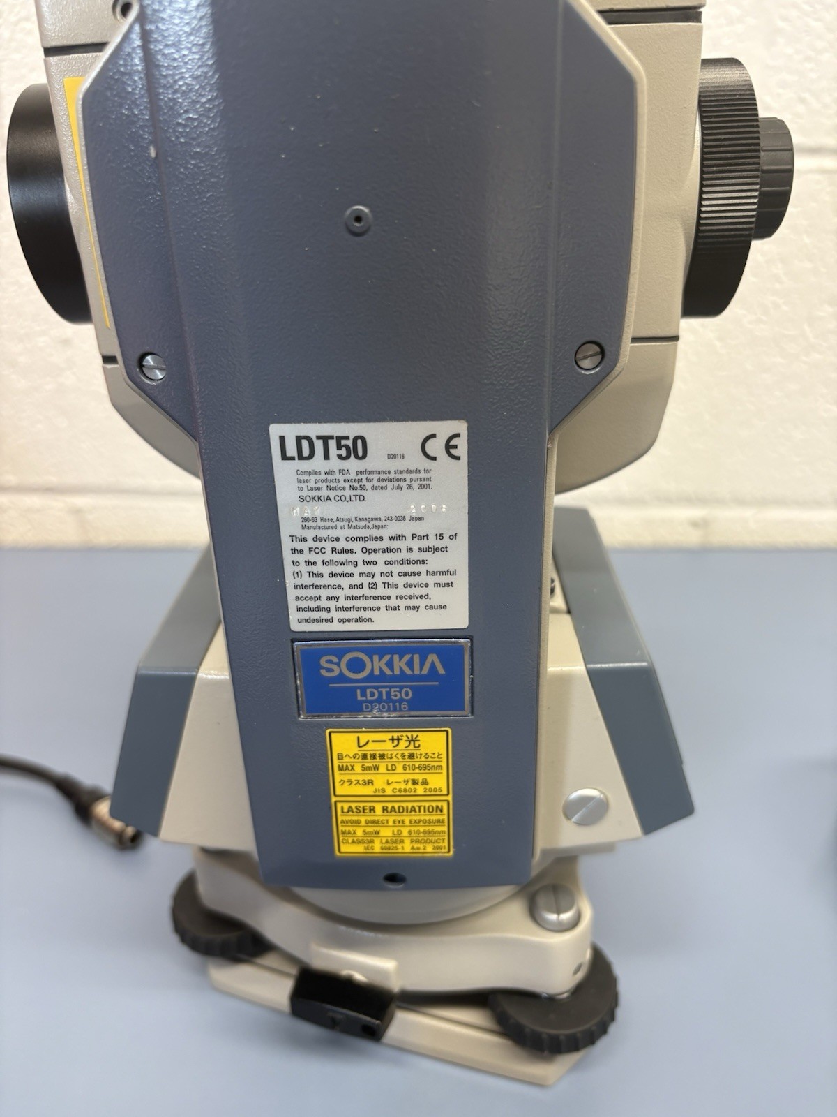 SOKKIA MODEL LDT50 LASER DIGITAL THEODOLITE With Accessories, Batteries & Case