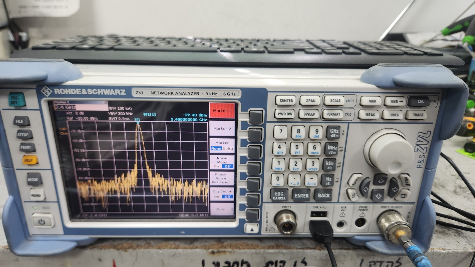 Rohde & Schwarz ZVL6 Vector Network Analyzer 9 kHz – 6 GHz Fully Tested + opt