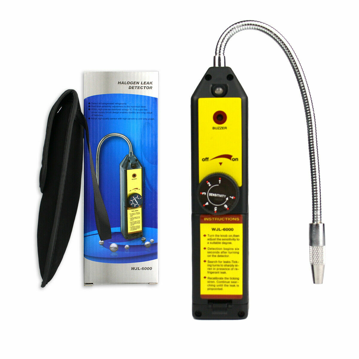 FAVORCOOL WJL-6000 AC Freon Halogen Leak Detector Refrigerant R22 R410A R134A