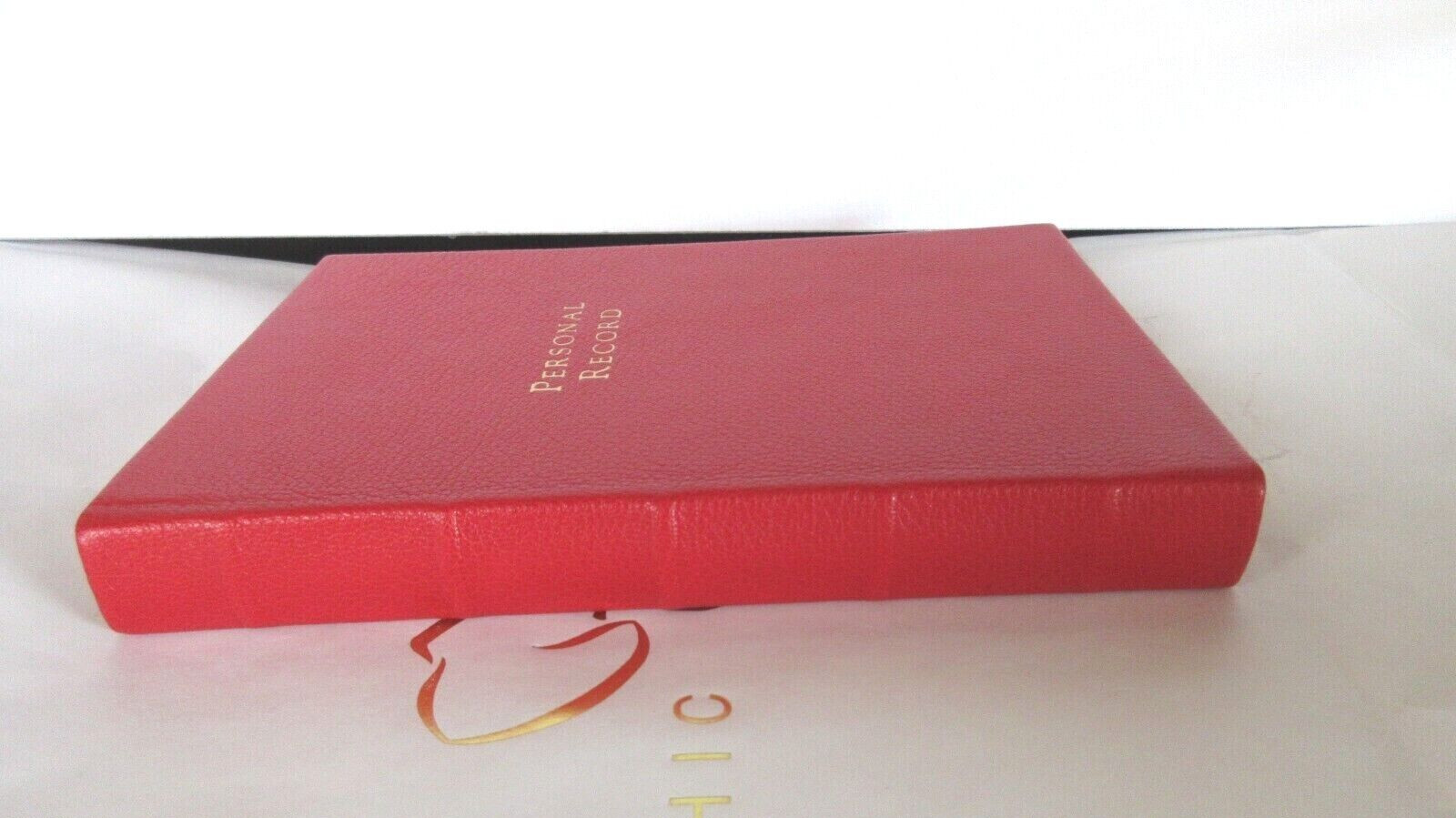 Personal Record: A Lifetime Memoir 8″ Leather Journal Graphic Image