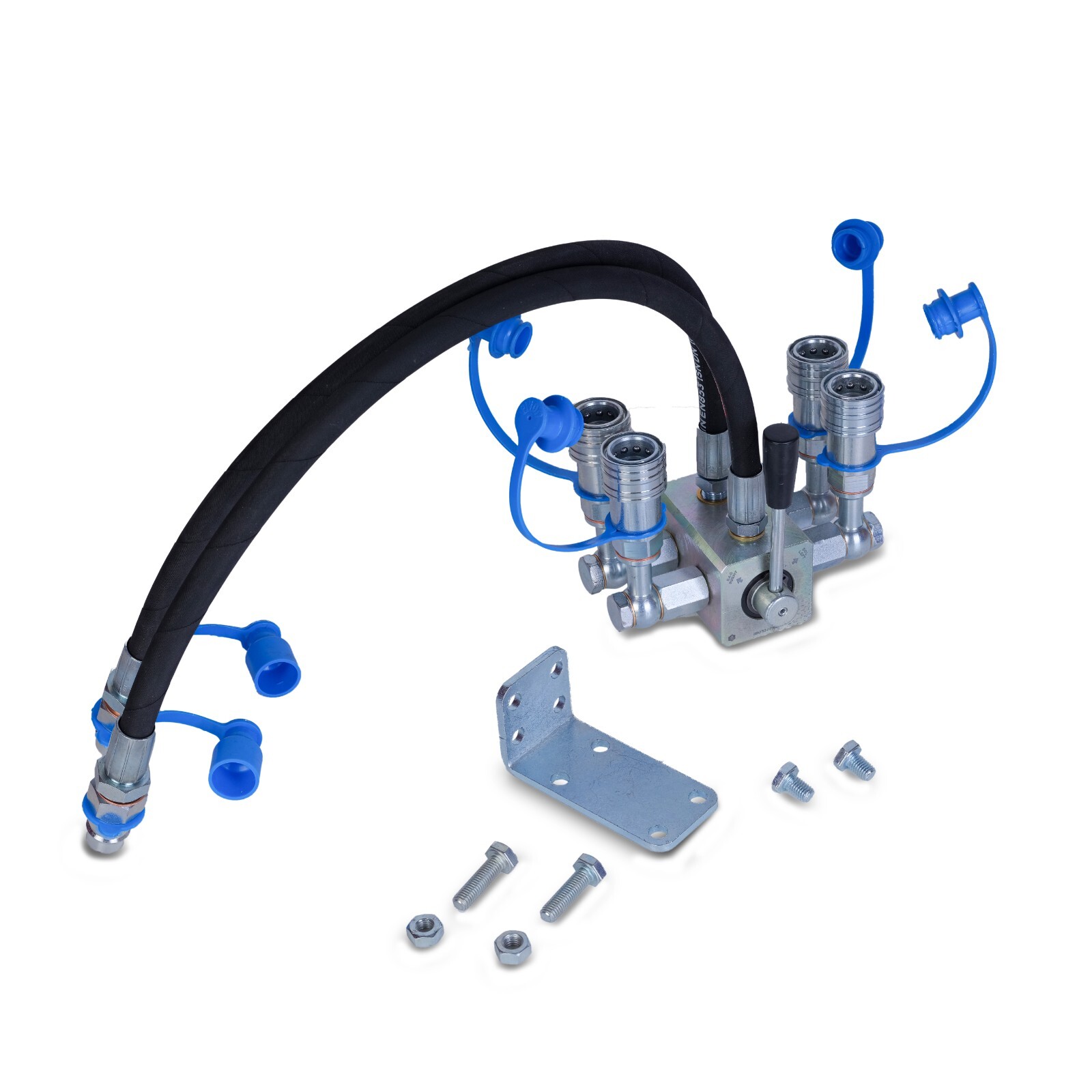 New Tractor Remote 6 Port Diverter Valve Manual, 2 into 4 ports with Bracket