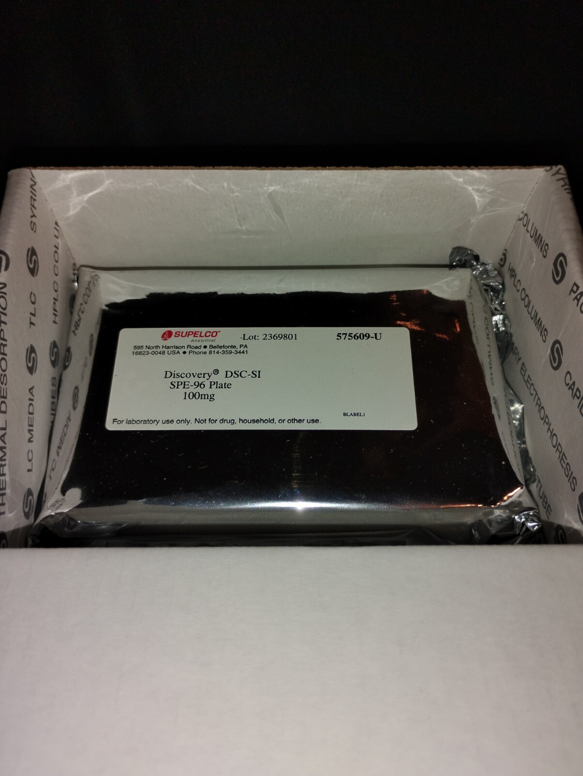Supelco 575609-U Discovery® DSC-Si 96-well solid phase extractio (SPE) 100mg Plt