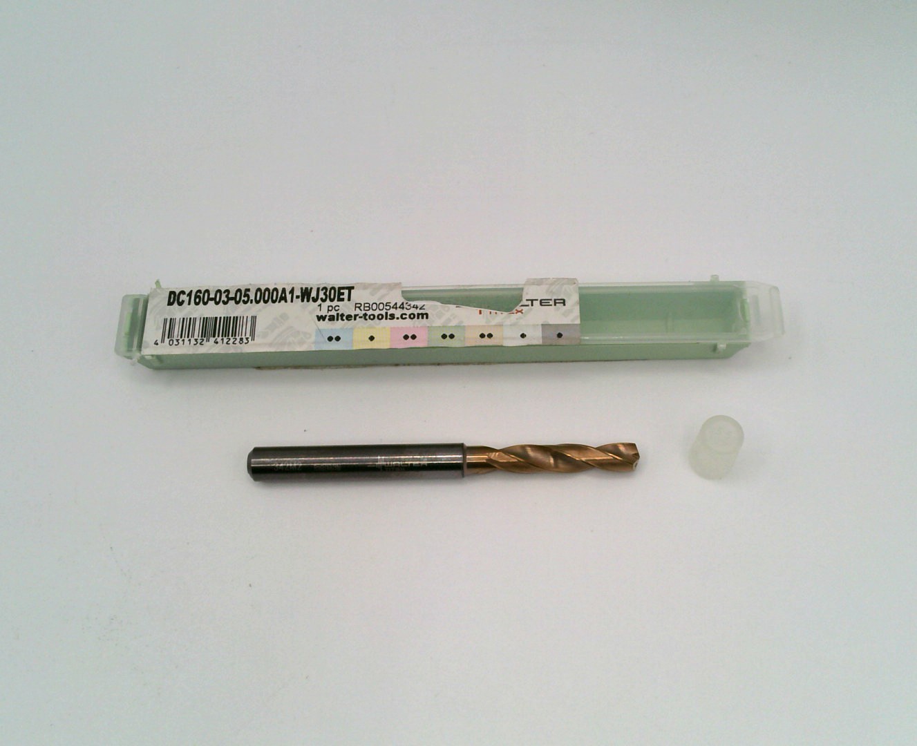 New Walter DC160-03-05.000A1-WJ30ET 5mm/.1969″ Carbide Drill 3xD Coolant Thru
