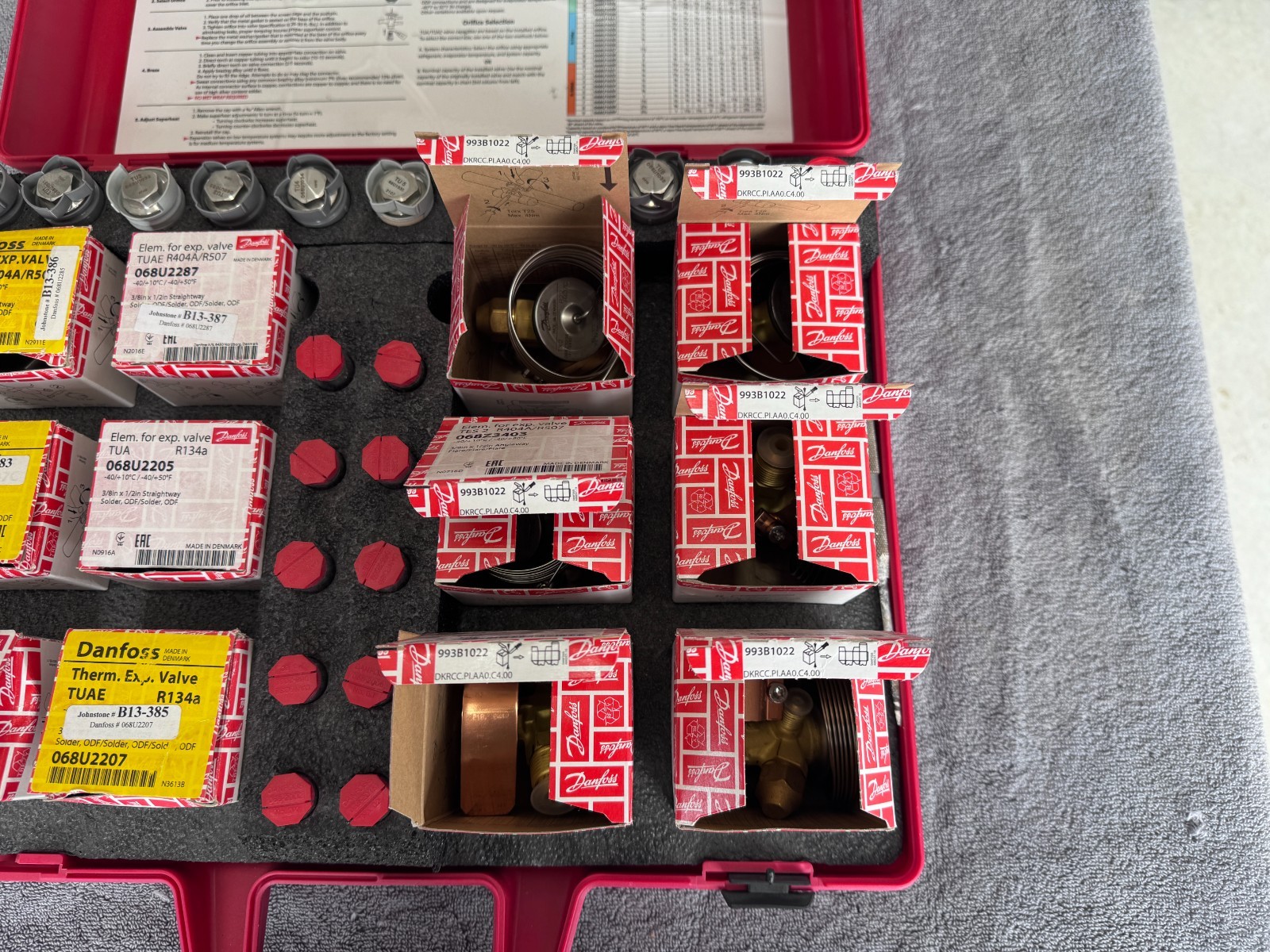 Unused – Danfoss 068U7001 Maximizer Sweat and Flare Kit Types T2/TE2/TUA/TUAE