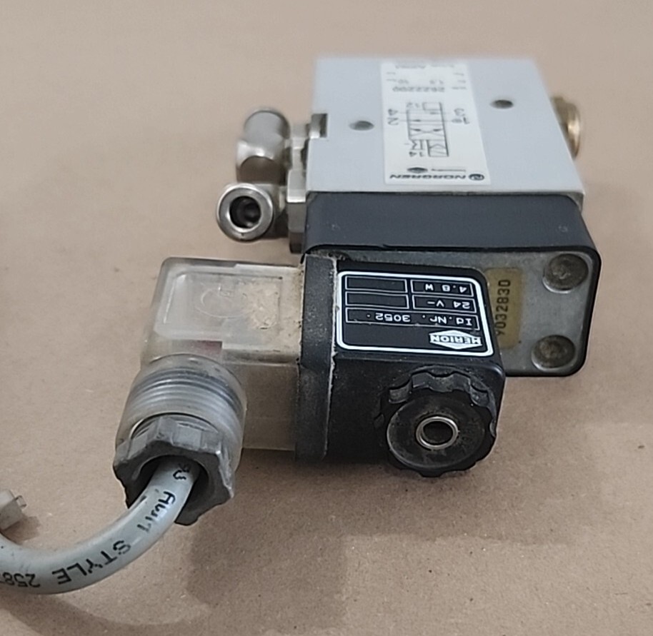 *PREOWNED* Norgren 2622200 Valve 2-Pos 4-Way w/ Herion 3052 24V Coil + Warranty!