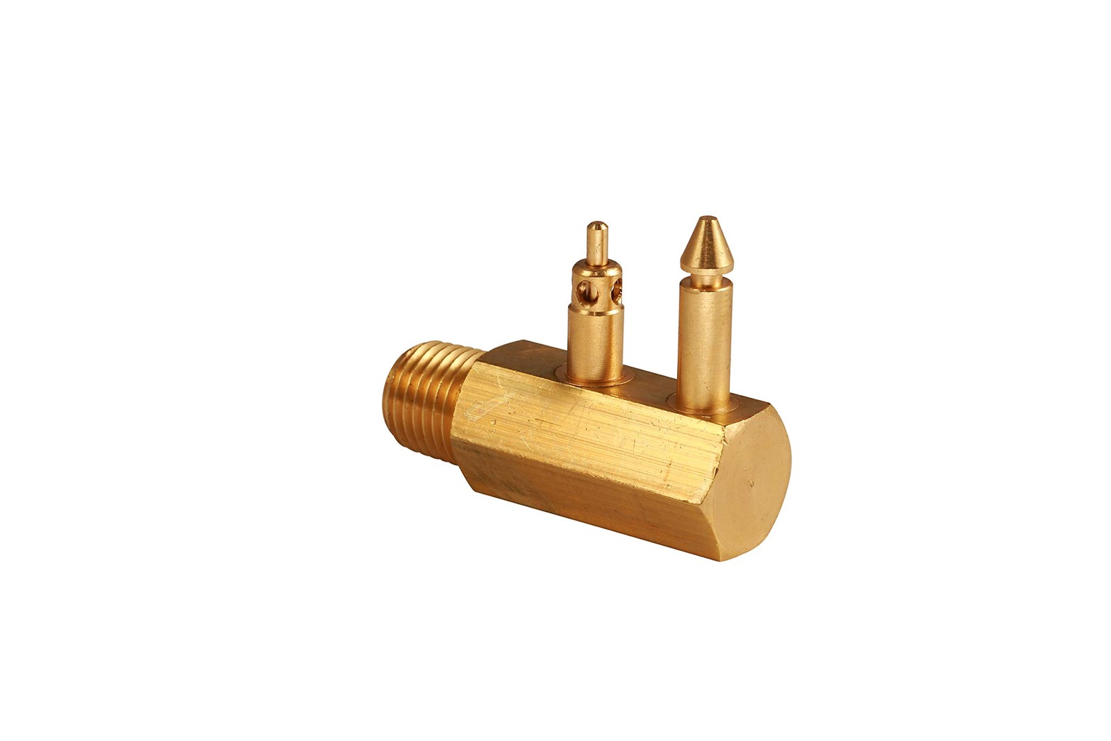 Attwood Brass Quick-Connect Tank Fitting 1/4 Inch | NPT Male 0.25 Inch,