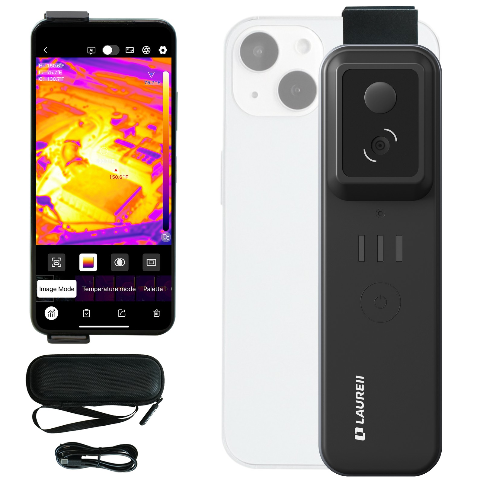 LAUREII TISR 512×384 Infrared Thermal Imager Camera Android & iOS WiFi Wireless