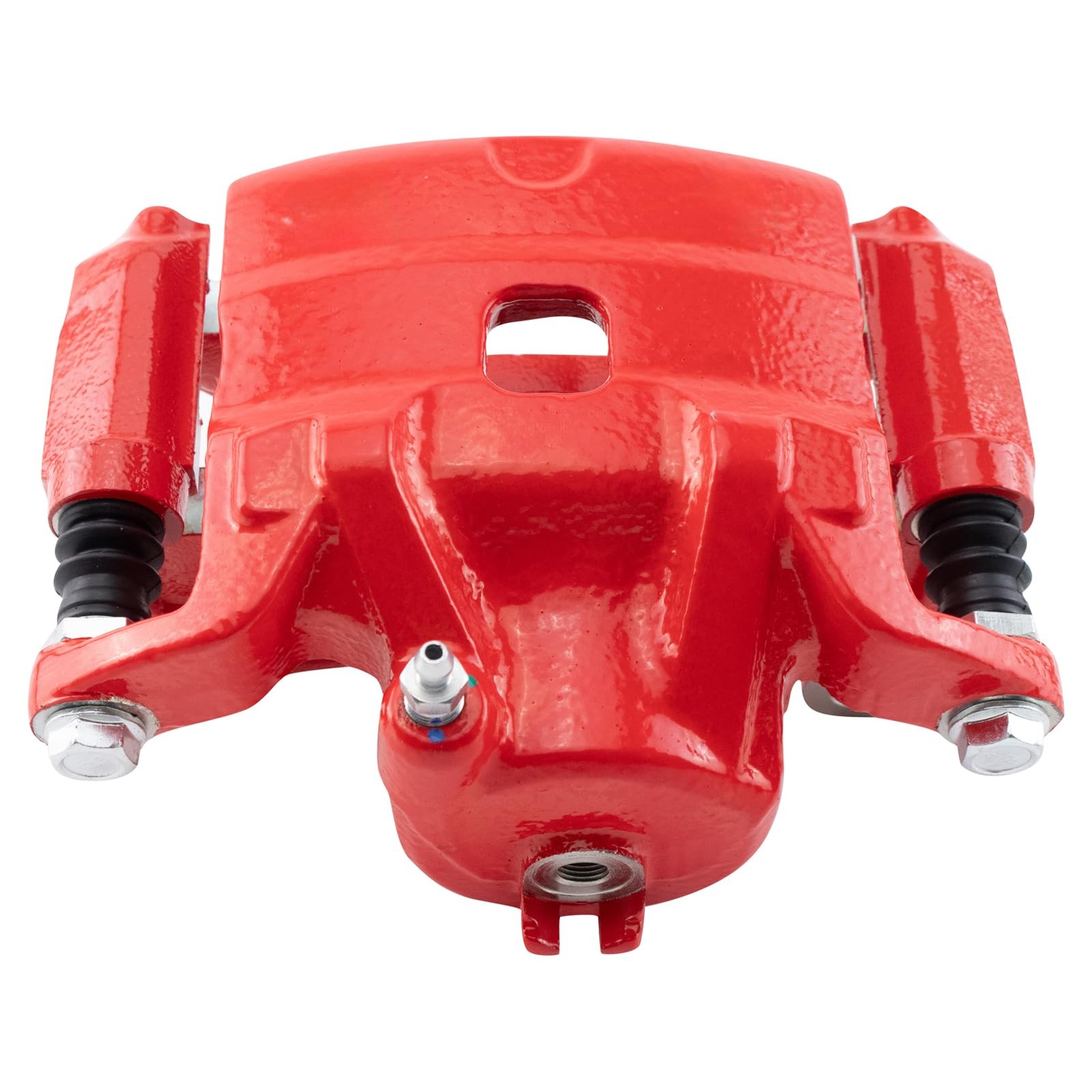 TRQ Front Left Brake Caliper w/Bracket Performance Red Drivers Side Compatible w