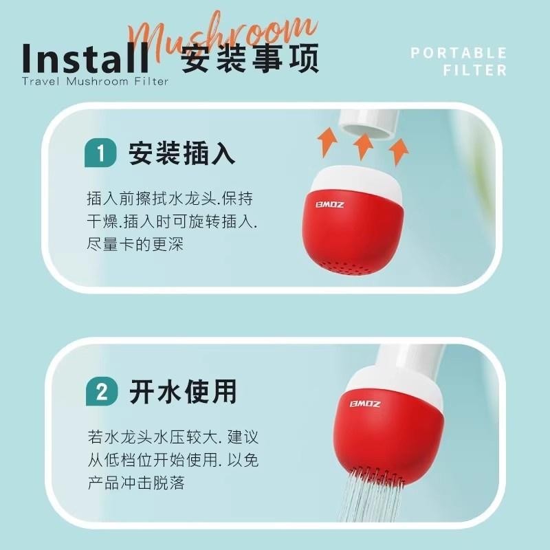 Rotatable 6-Layer Kitchen Water Faucet Filter Anti-splash Portable Faucet Filter