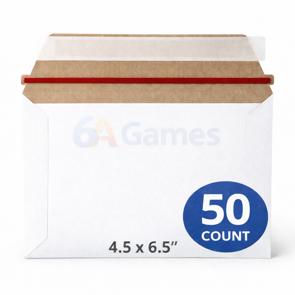 50 – 6.5 x 4.5 PROLINE RIGID PHOTO SHIPPING FLATS CARDBOARD ENVELOPE MAILERS