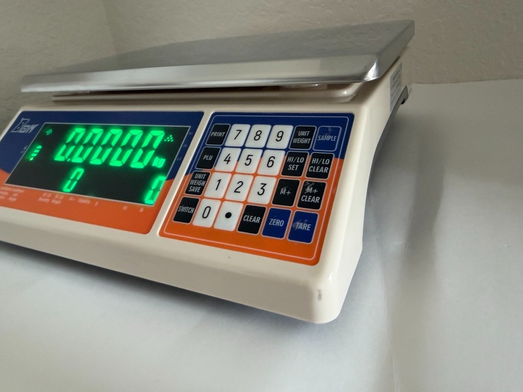 Bonvoisin Industrial Counting Scale 30kg x 1g Digital Parts Coin Weighing Scale
