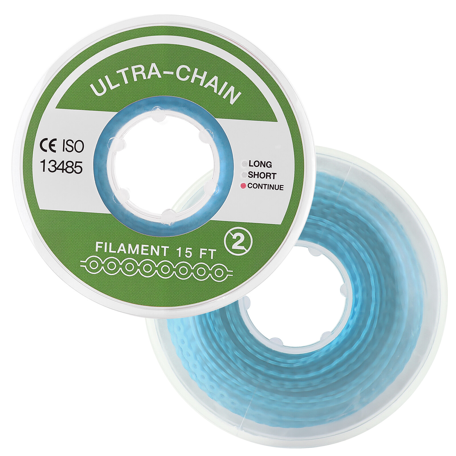 Dental Orthodontic Elastic Continue Power Chain 15ft/roll For Wire Brace