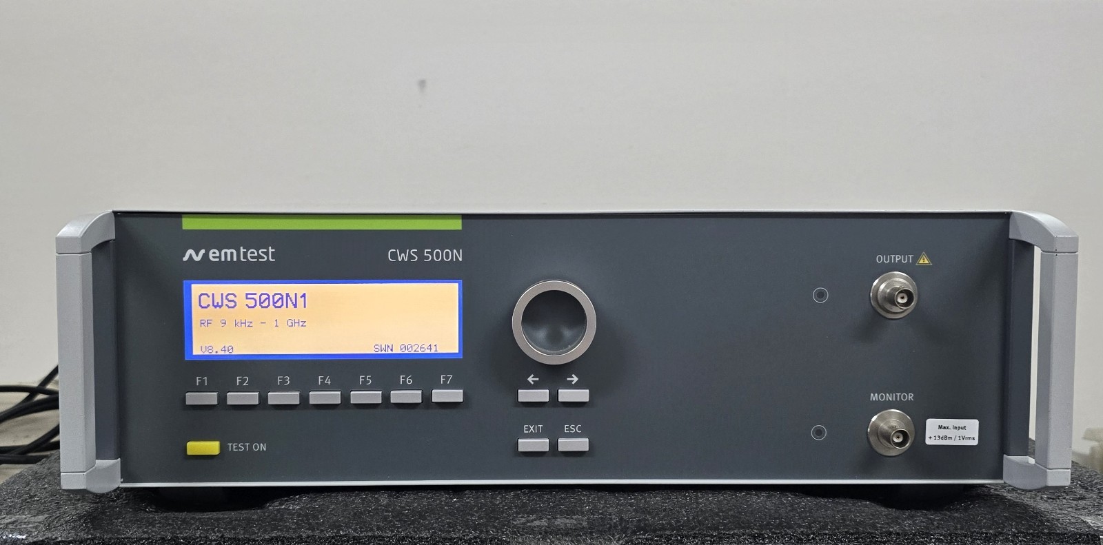 Used emtest CWS 500N1 – Continuous Wave Simulator