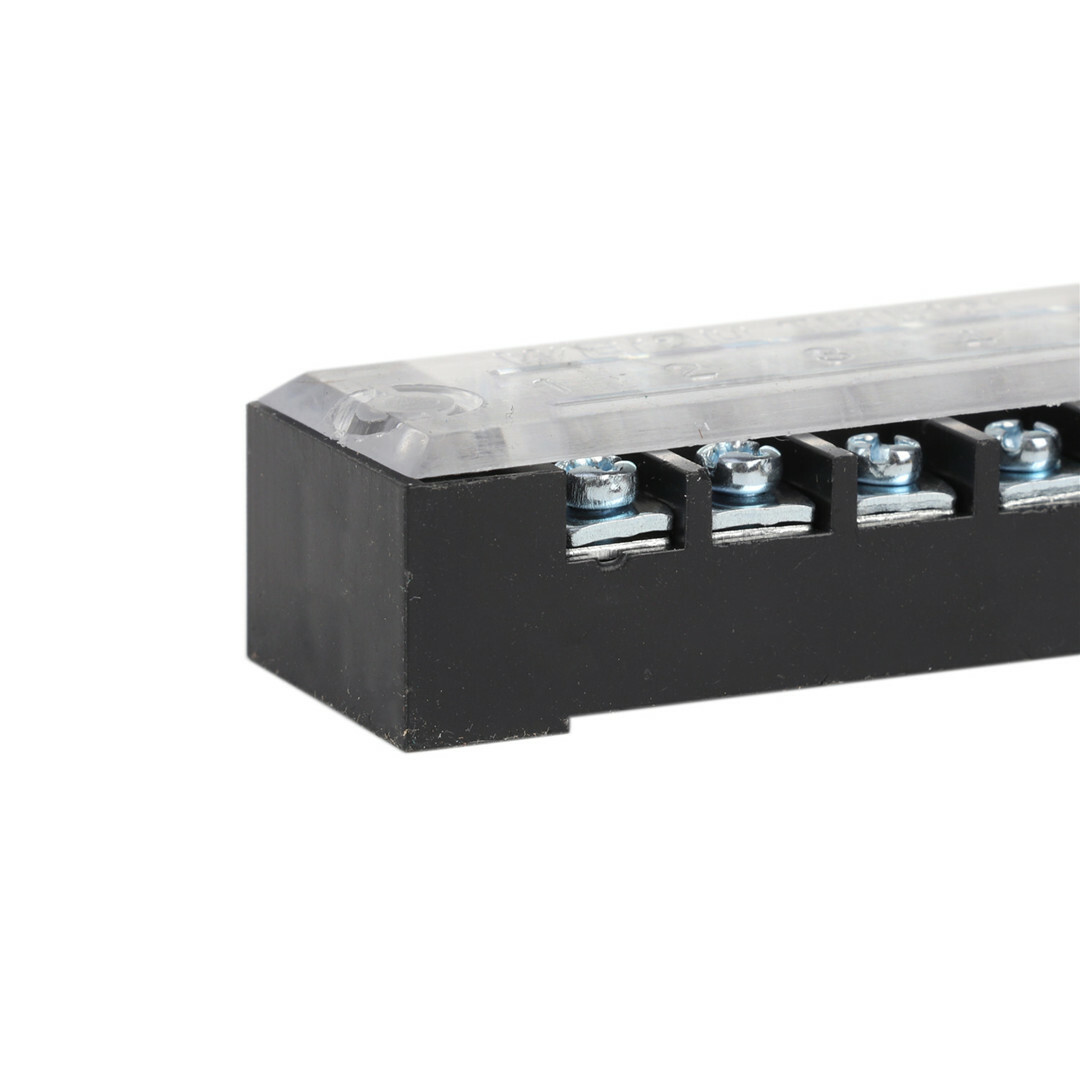 5Pcs Dual Row 12 Positions Screw Terminal Electric Barrier Strip Block 15A 600V