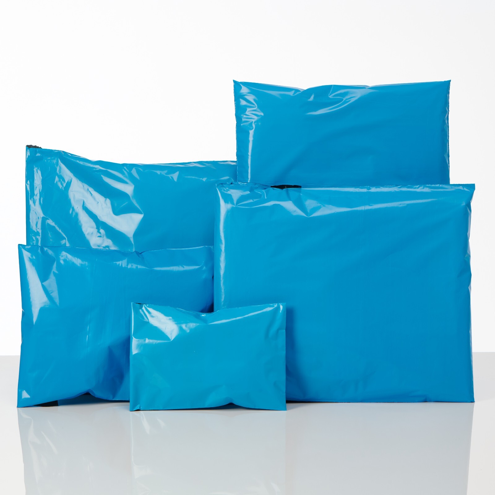 Coloured Mailing Bags Strong Polythene Postage Parcel Postal Seal Mixed All Size