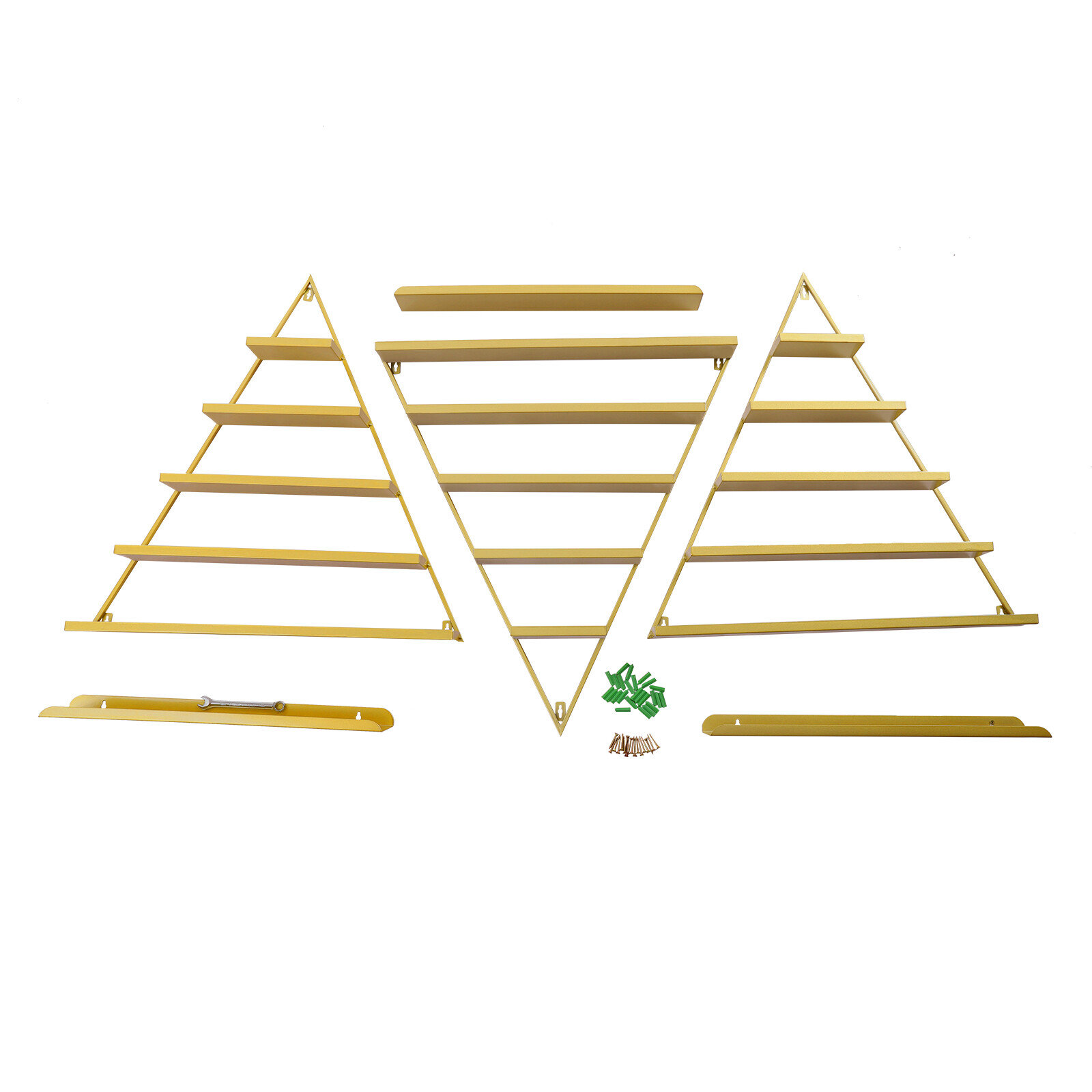 Triangle Display?Racks Wall-mount 5 Tiers Nail?Polish Display Shelves For Home