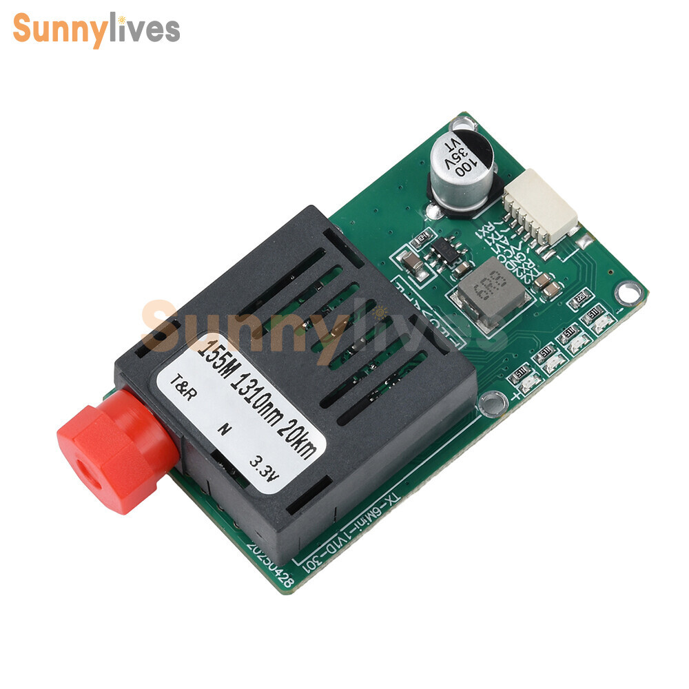 TTL Optical Transceiver Module TTL to Fiber Module FC RX/TX/AV/VCC/GND for Drone