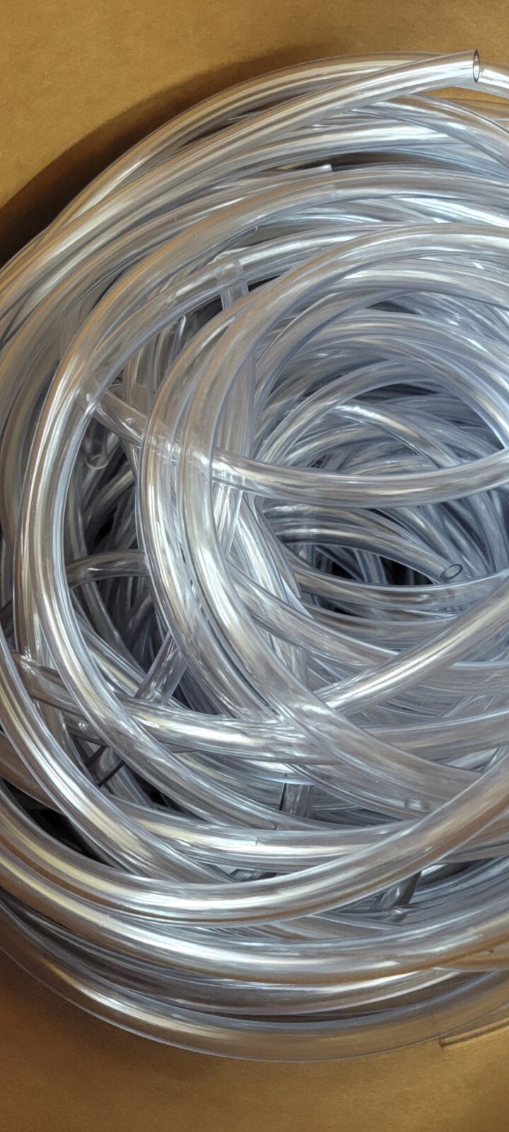 Qwerty tubing 1/4″ inside diameter 10-feet Clear PVC vinyl tubing/flexible hose