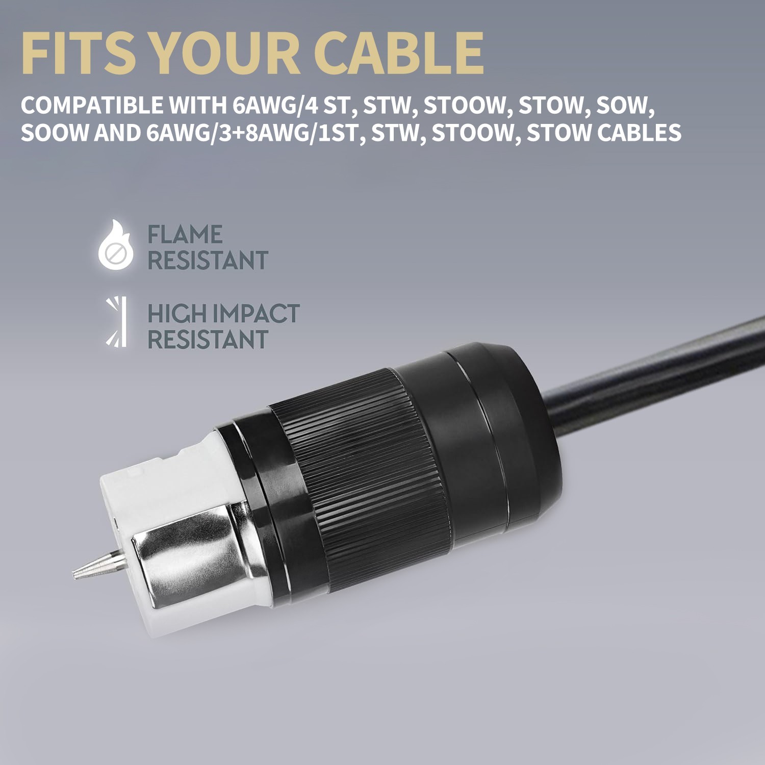 50A Generator Plug Set (Male & Female), CS6364/CS6365 Twist Lock, 125/250V USA
