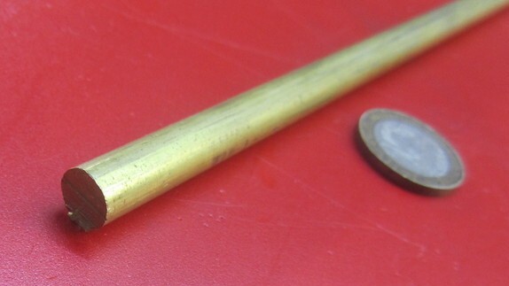 360 Brass Rod 11/32″ (.344″) Diameter x 24.0″ Length