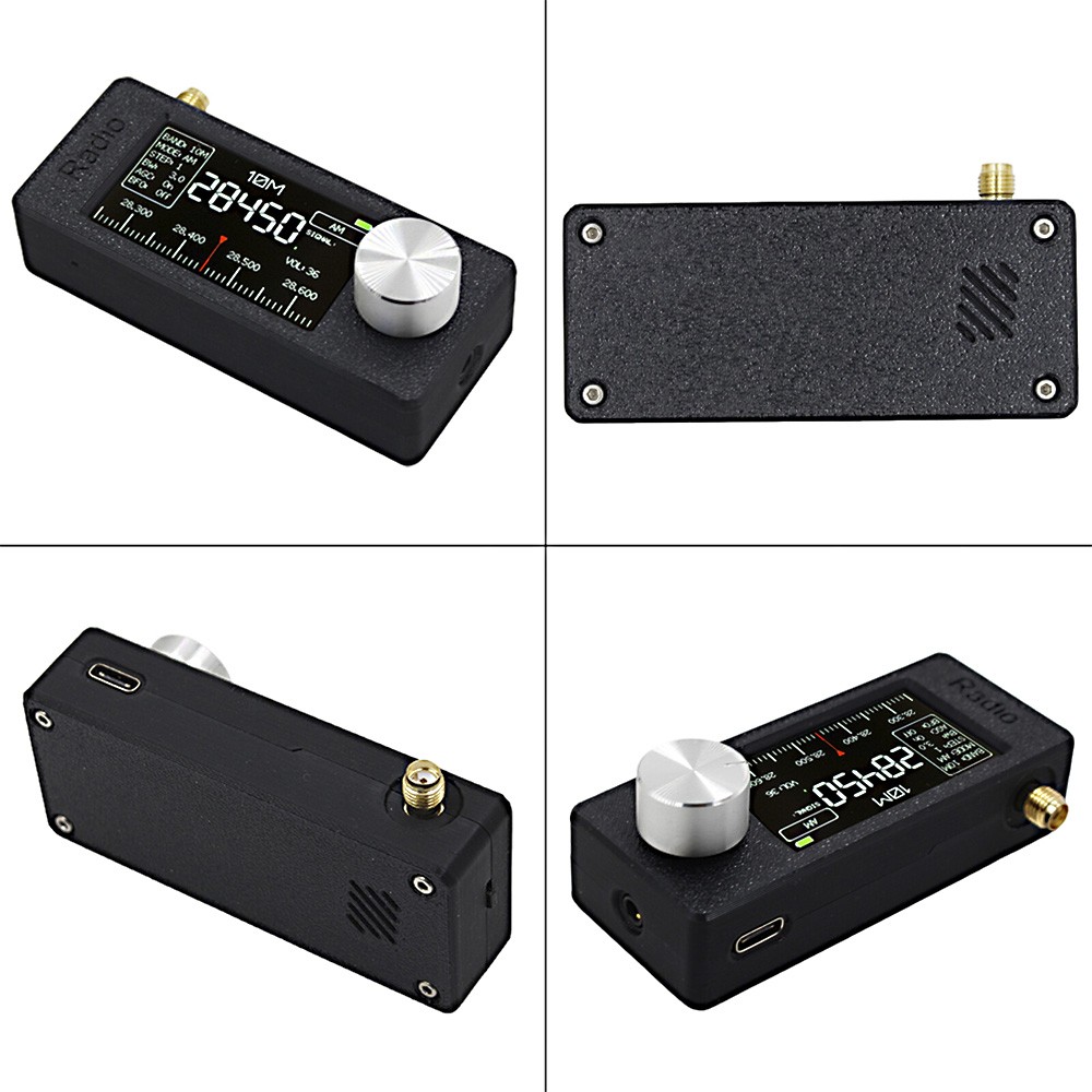SI4732 Portable Radio 0.5-108MHz LSB USB AM FM Mini Pocket Radio 1.9′ Display US