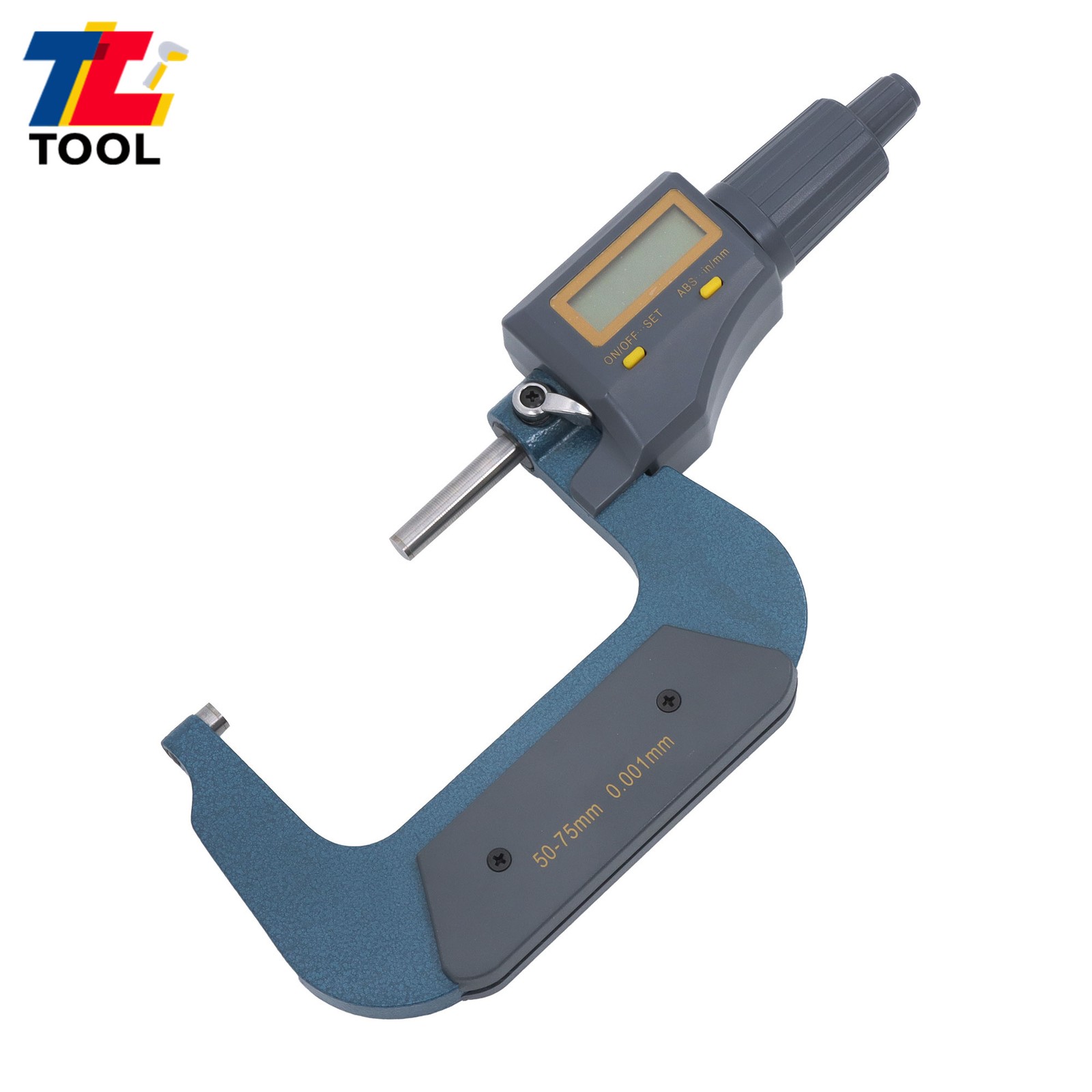Large LCD Display 2-3″ 0.00005″ Digital Outside Micrometer Carbide Tip 50-75mm