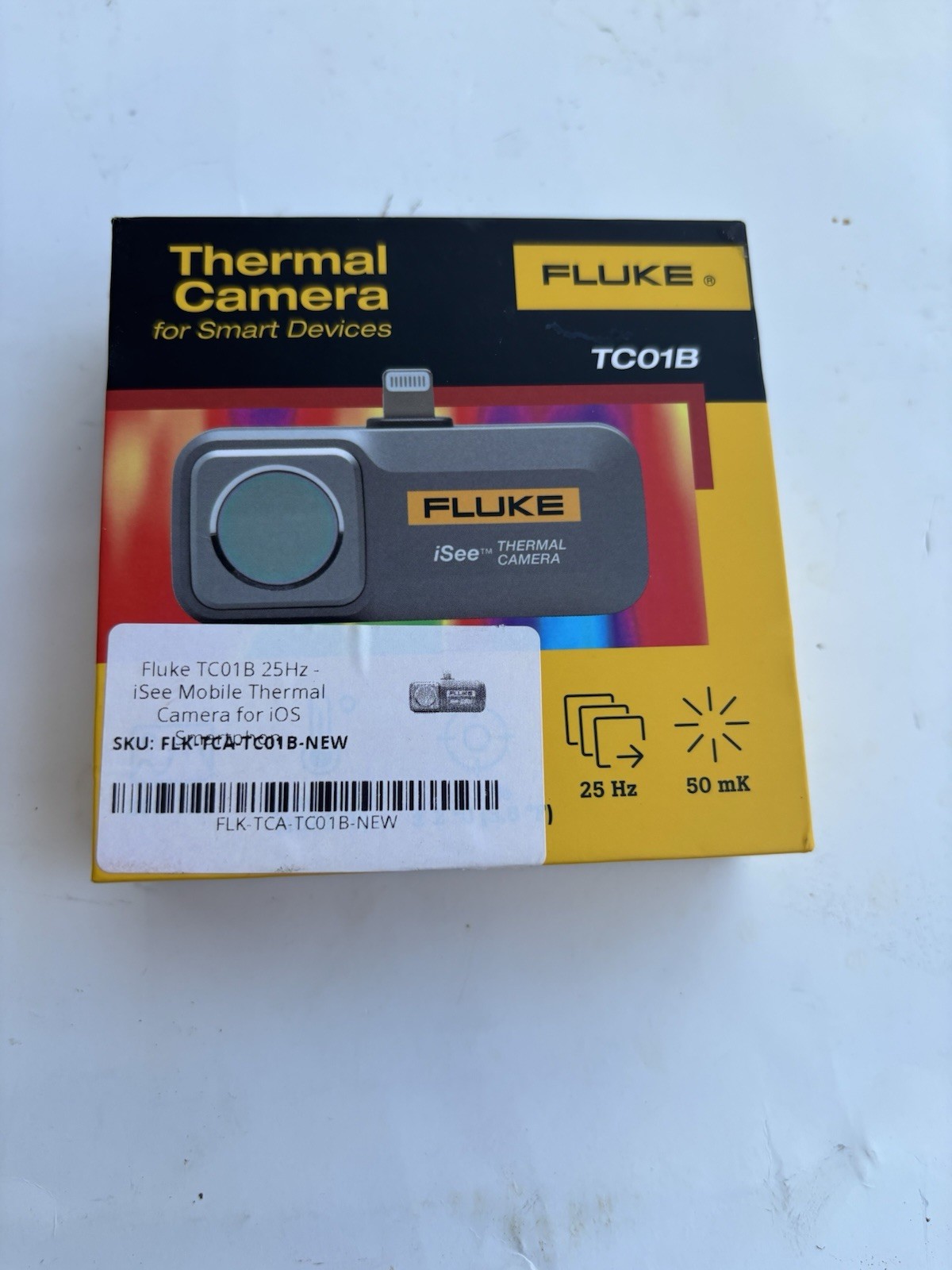 Fluke TC01B-25HZ iSee Mobile Thermal Imager for iOS, 25 Hz, Lightning