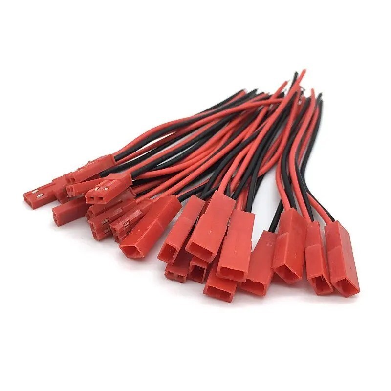 20pcs JST 2-Pin Male & Female Connector Plug Cable Set for DIY Wiring