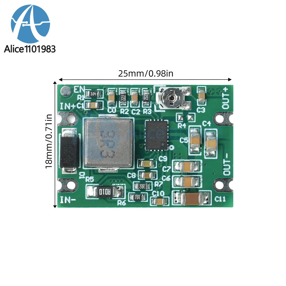 DC 3–20V to 1.2–18V Buck-Boost Module Regulated Power Supply Module for Battery