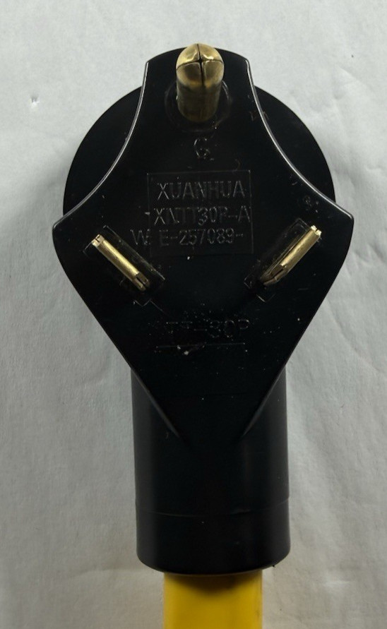 NEMA TT-30P to 10-30R 120V 30 Amp 3 Prong Male Plug to 3 Prong Power Cord Adapte