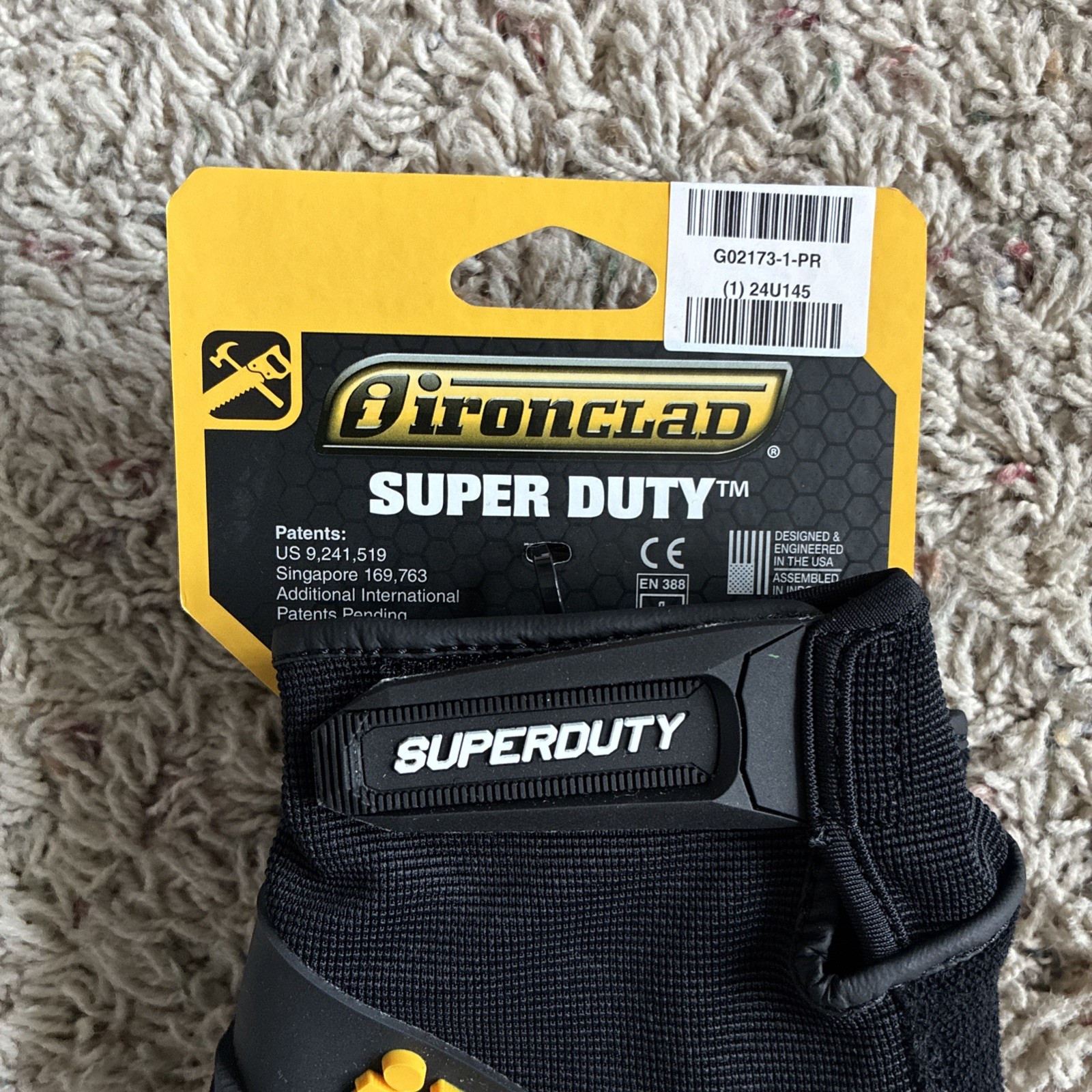 IRONCLAD SDG2 Mechanics Utility Gloves Super Duty Size Medium