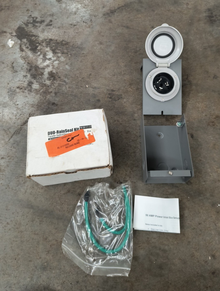 Conntek GIB1450-025 Duo-Rain Seal 50 amp Generator Power Inlet Box