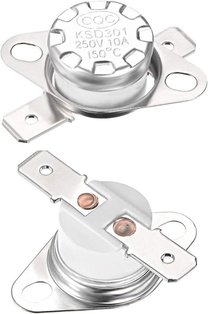 KSD301 Thermostat 150°C/302°F 10A Normal Closed N.C Adjust Snap Disc Temperature