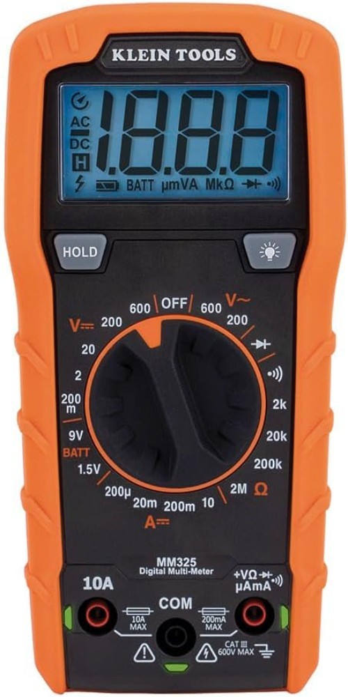 Versatile Digital Multimeter with Lead Alert & Backlit LCD for Precise Testing