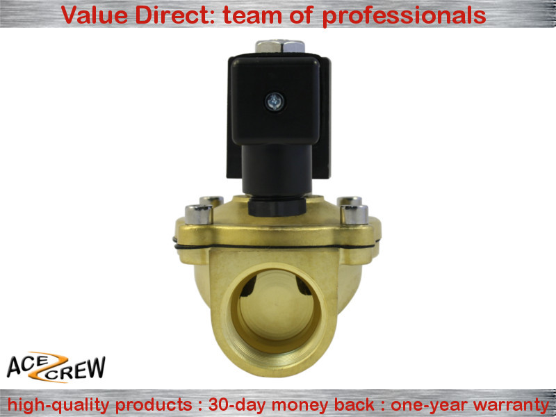 1 inch 220V-240V AC Normally Closed Brass Electric Solenoid Valve NPT