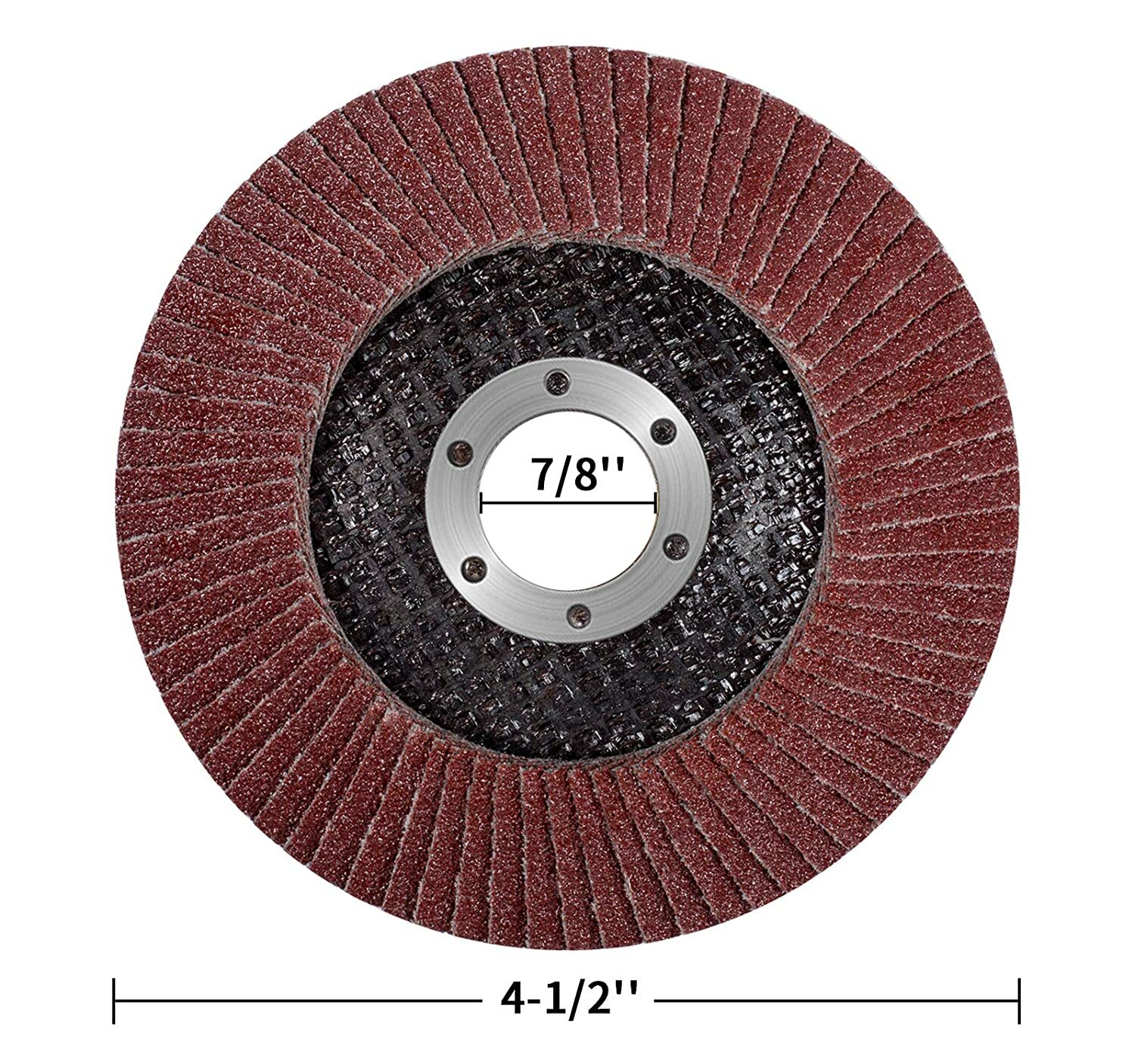 20x Flap Disc 4.5″ 4-1/2 40 60 80 120 Grit Angle Grinder Sanding Grinding Wheels
