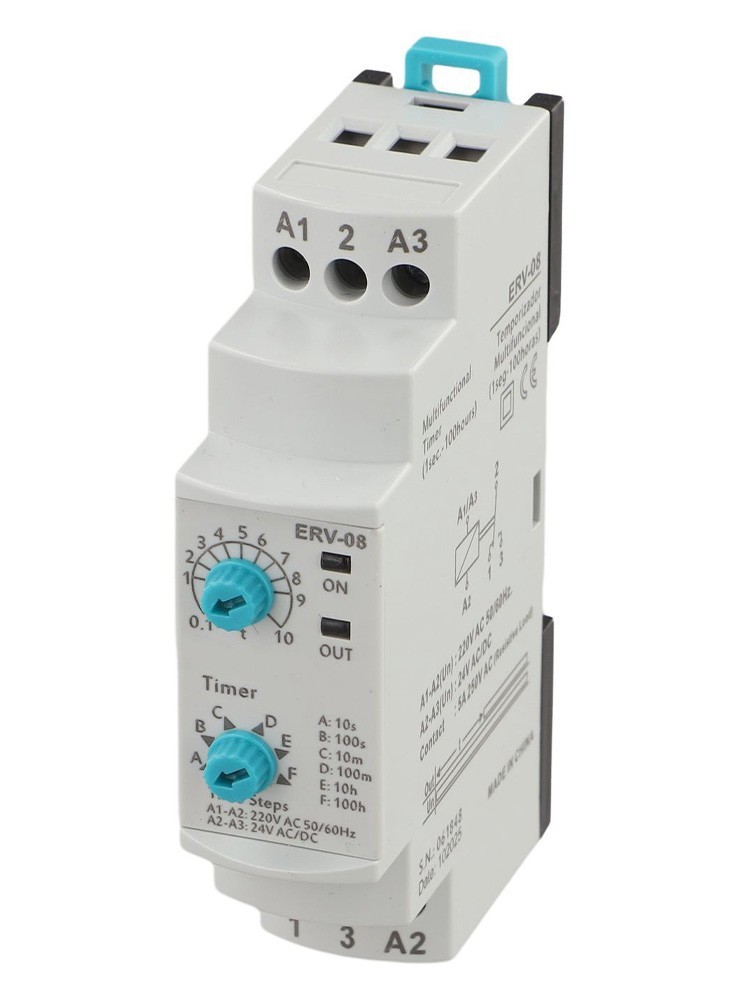 Electronic Adjustable Time Delay for relay ERV08 for Dsp with Long Timing Range