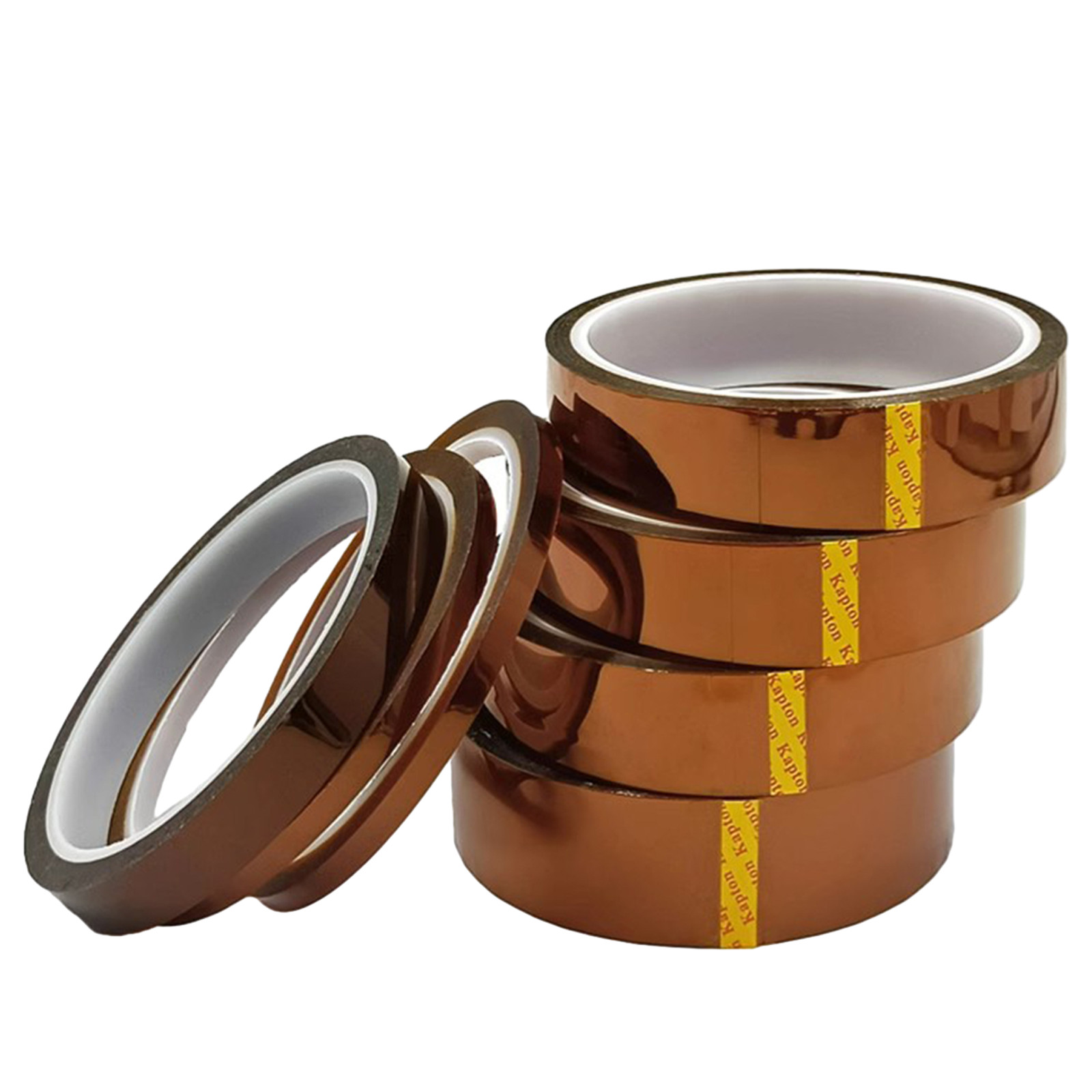 Kapton Polyimide Tape Heat Resistant Adhesive Insulation Width 3-100mm 33m/Roll