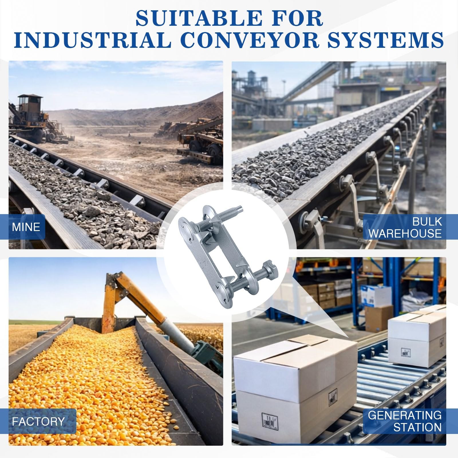 Zonon Conveyor Belt Fasteners Steel Plates for Industrial Conveyors