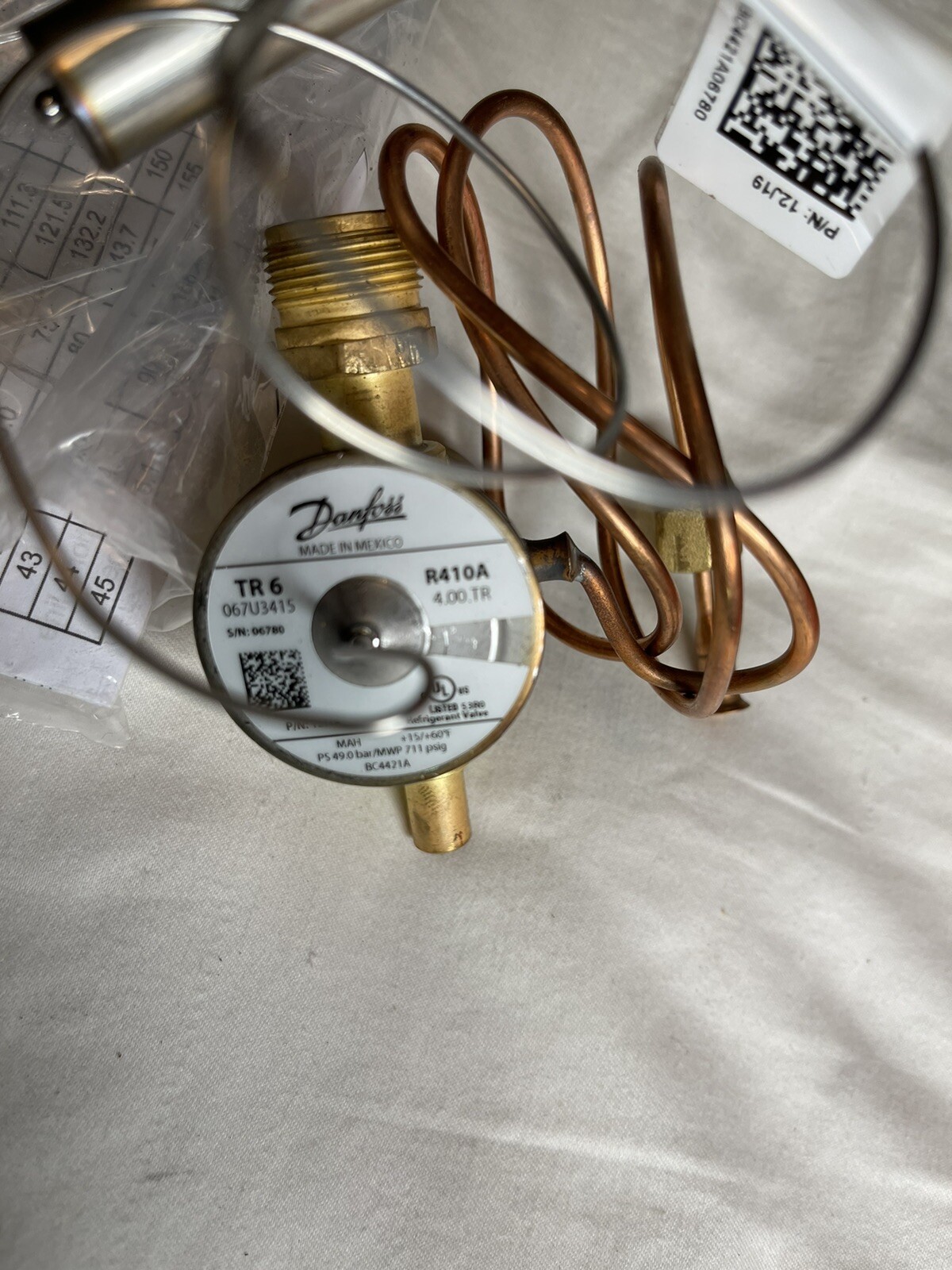 Lennox Danfoss 12J19 067U3415 TR6 R410A TXV Thermal Expansion Valve