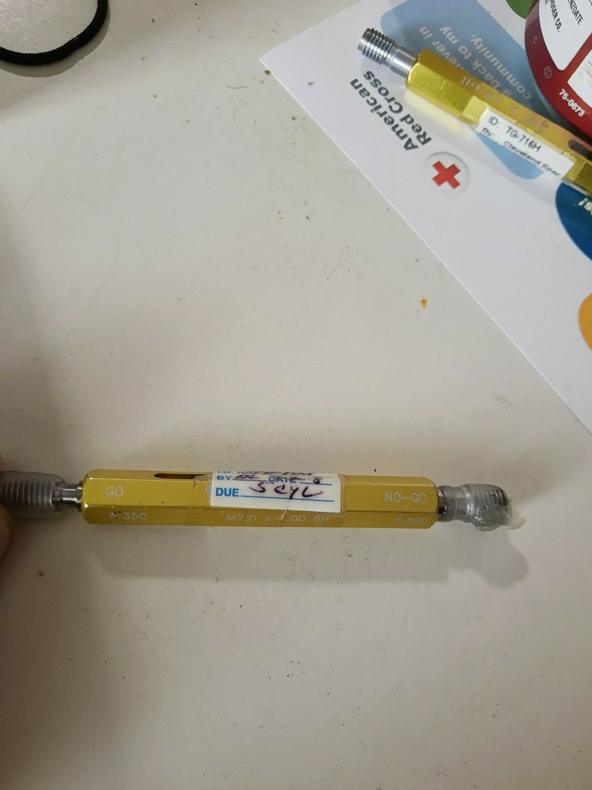 M7-0 1.00 6H Plug Gauge Go NoGo PD’s: 6.350- 6.500