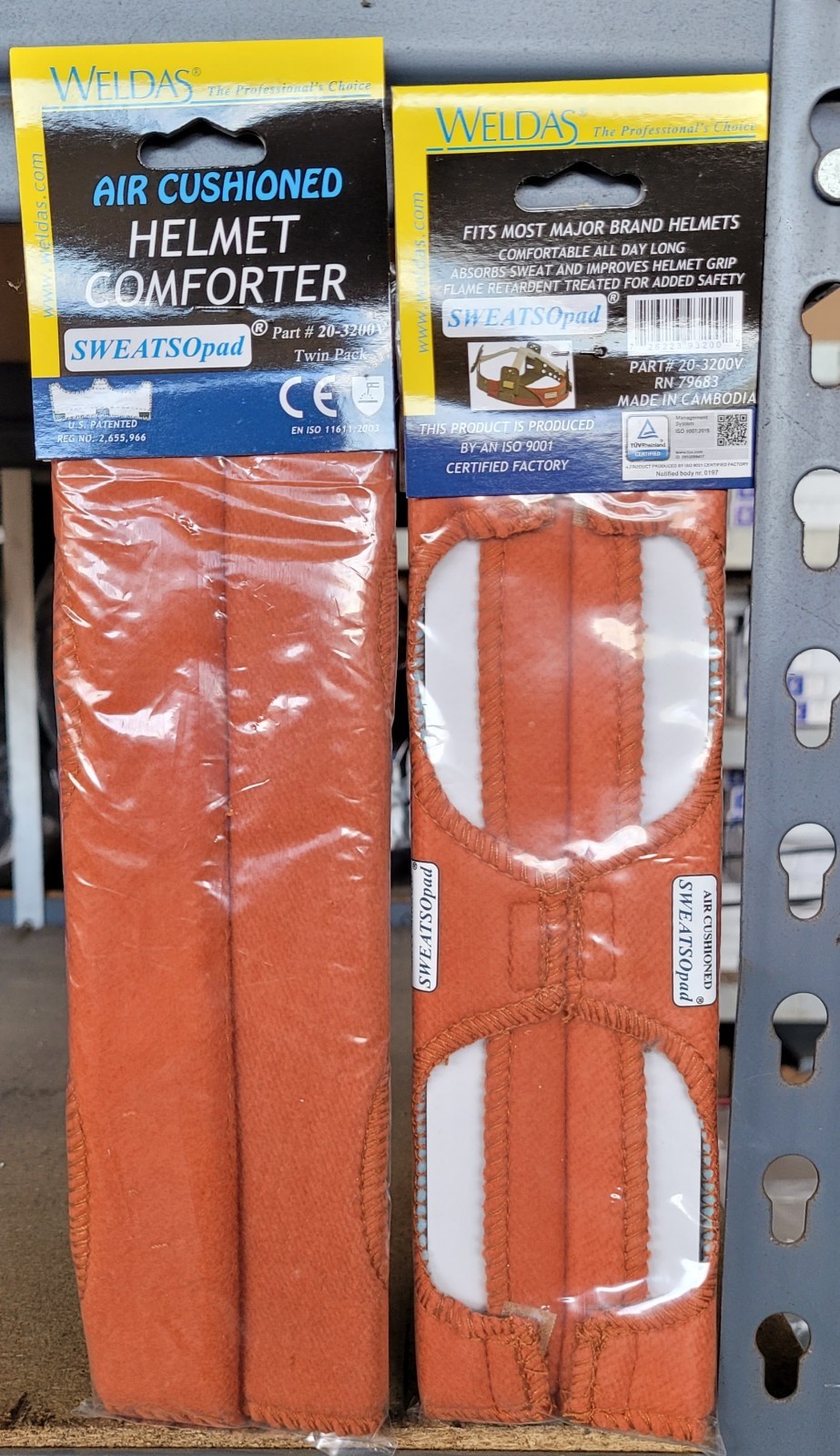 4 Weldas SWEATSOpad Hardhat Comforter Sweat Band 20-3200V (2-2 packs)