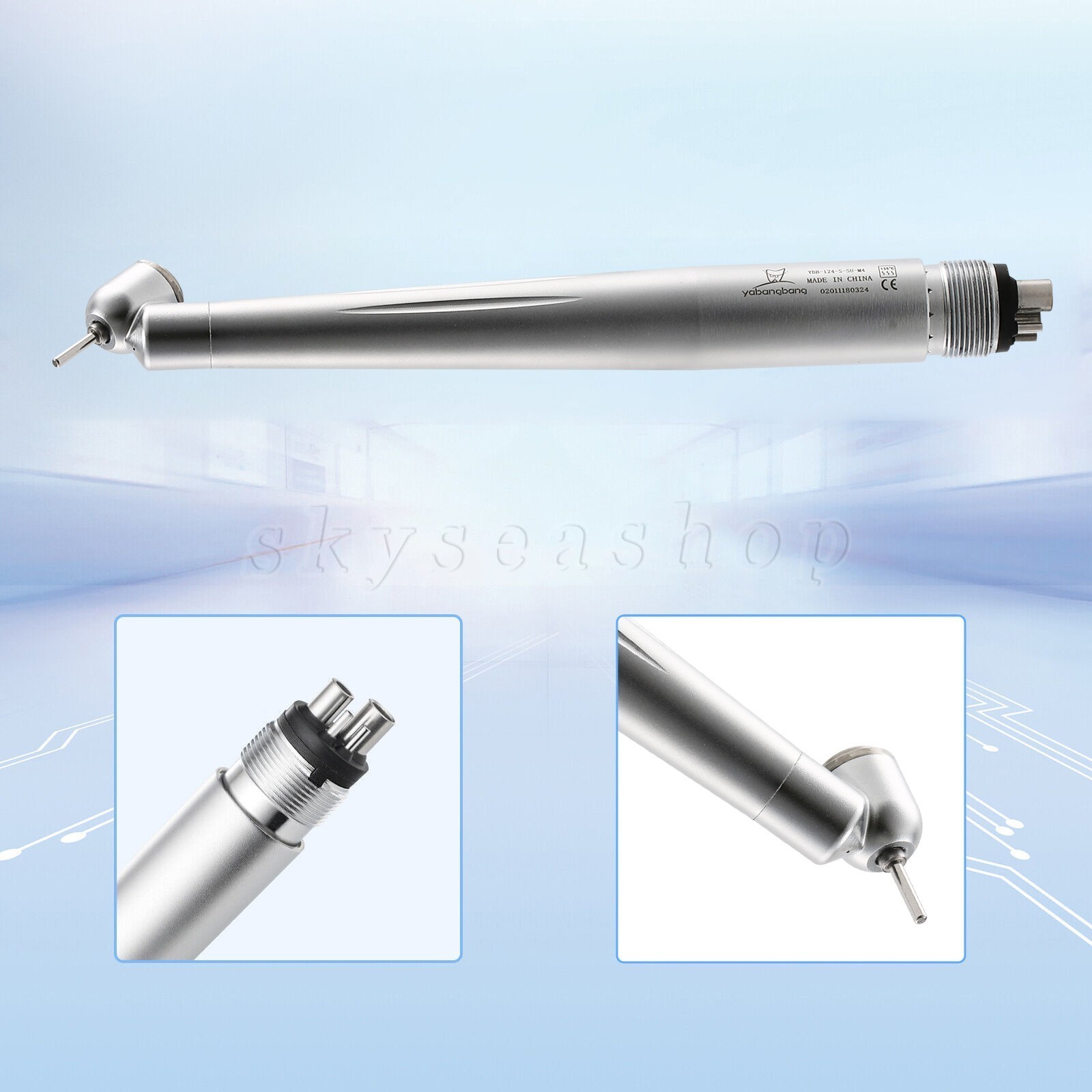 1-10 Dental Surgical Fast Handpiece 4 Hole Midwest 45 Degree Angle Rear Exhaust