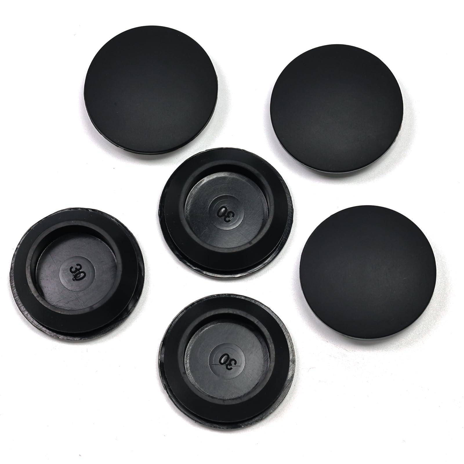 6 Pcs 30 mm Silicone Plugs Snap in Locking Hole Plugs for 30-33mm (1-3/16″-1-…