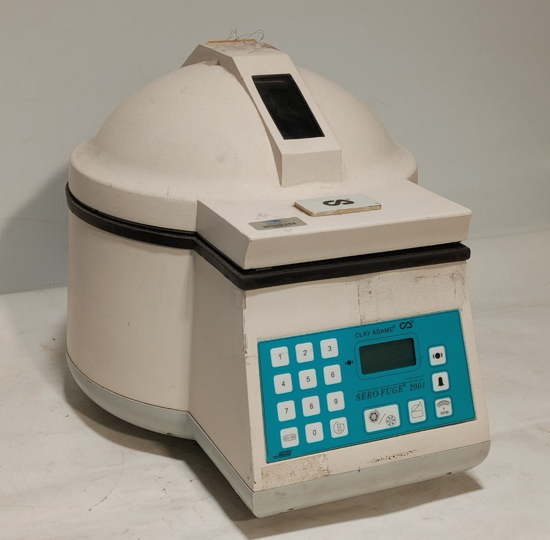 Becton Dickinson Clay Adams Brand Sero-Fuge 2001 Centrifuge 420351, 115VAC, 2A