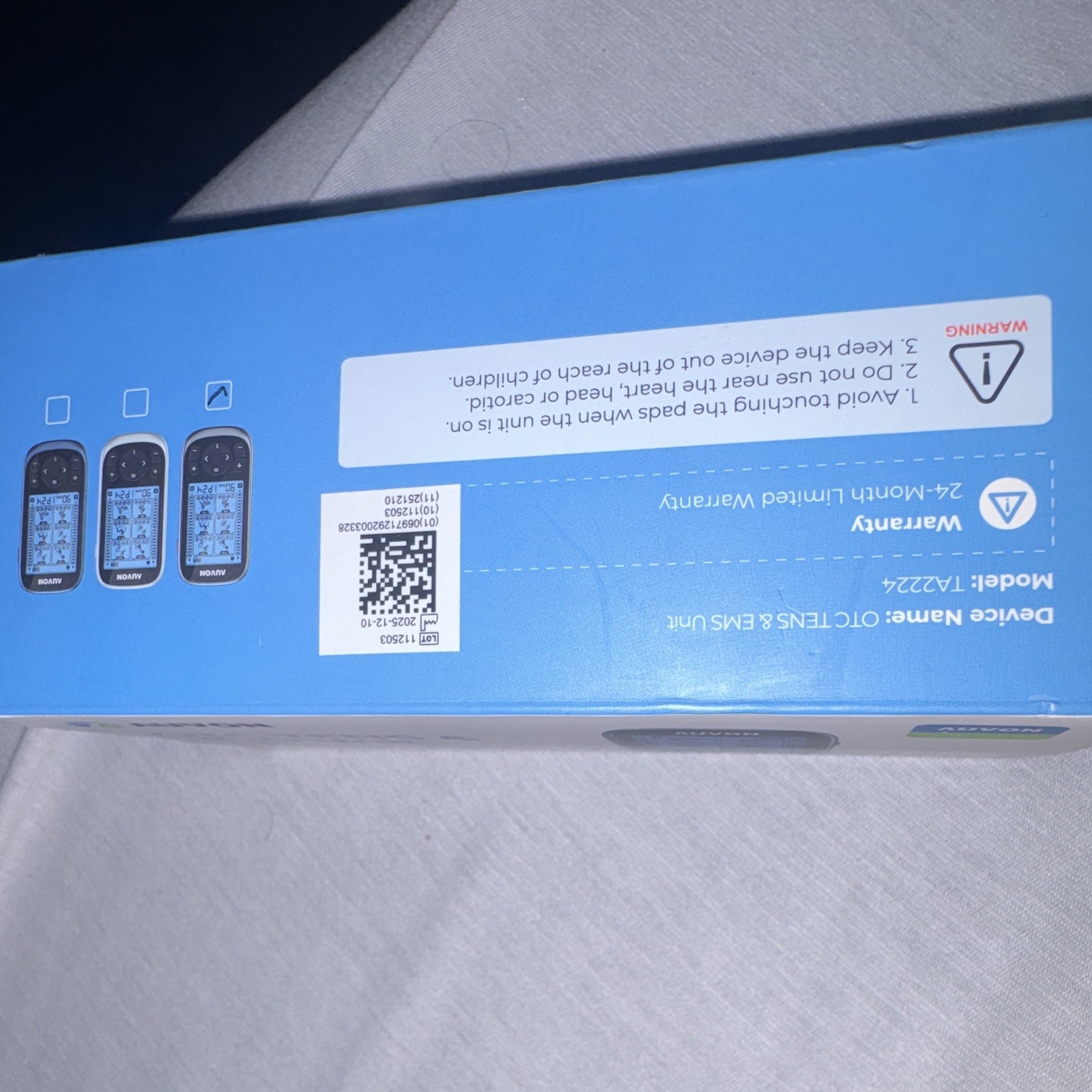 AUVON TENS/EMS Unit TA2222, 2-Channel Handheld Physical Medicine Rehab