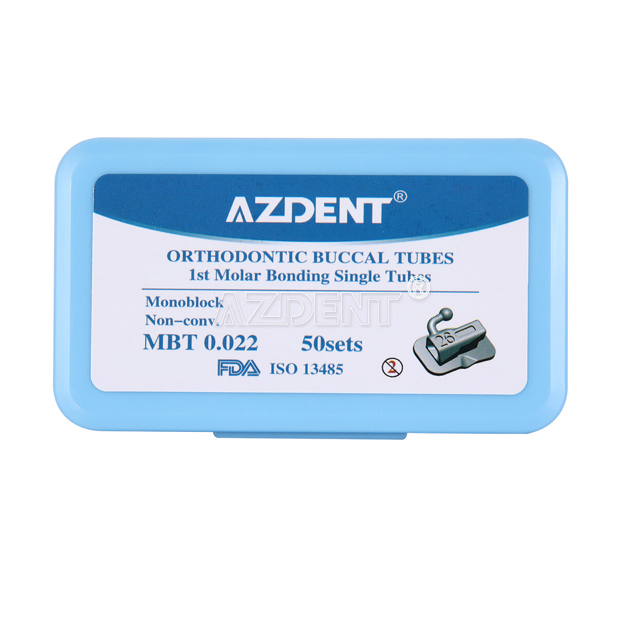 Tubos bucales de ortodoncia dental 1er molar Bondable Roth MBT 022 monobloque