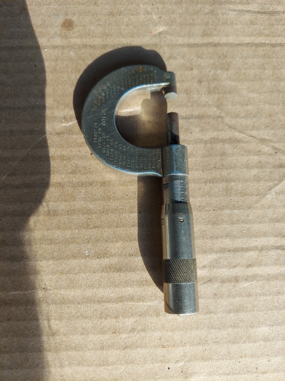 VINTAGE 0-1″ STAR TOOLS MICROMETER, USA