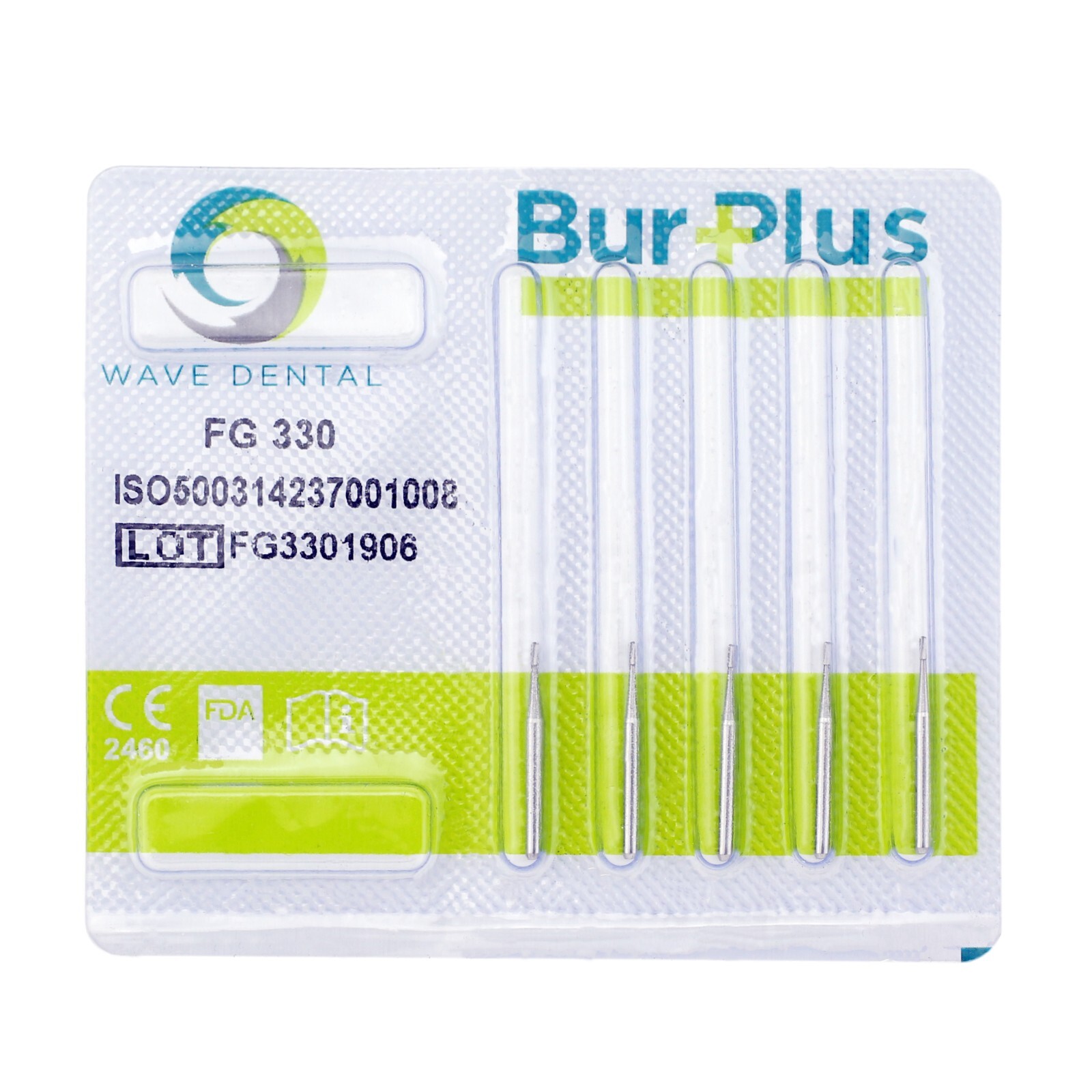 Wave Dental Carbide Burs FG #330 Friction Grip Pear For High Speed Handpiece